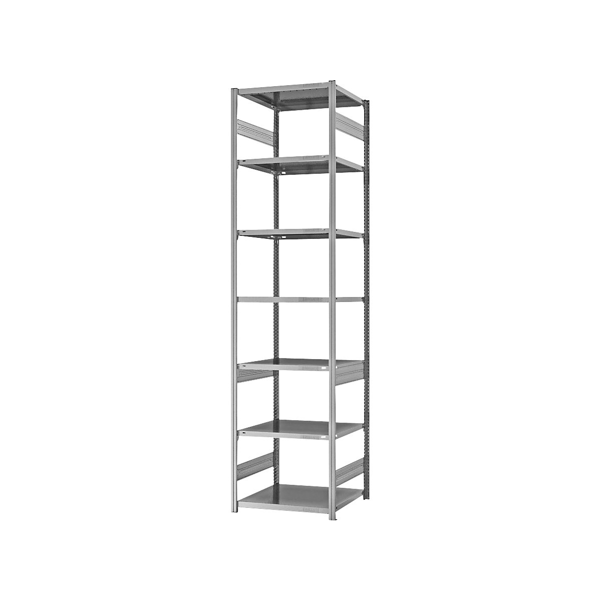 Estantería ensamblable de almacén, galvanizada, construcción ligera &ndash; eurokraft pro