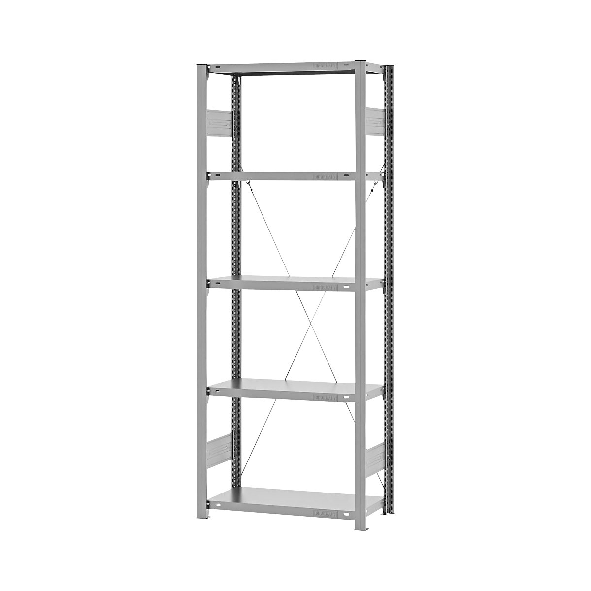 Estantería ensamblable de almacén, galvanizada, construcción ligera &ndash; eurokraft pro