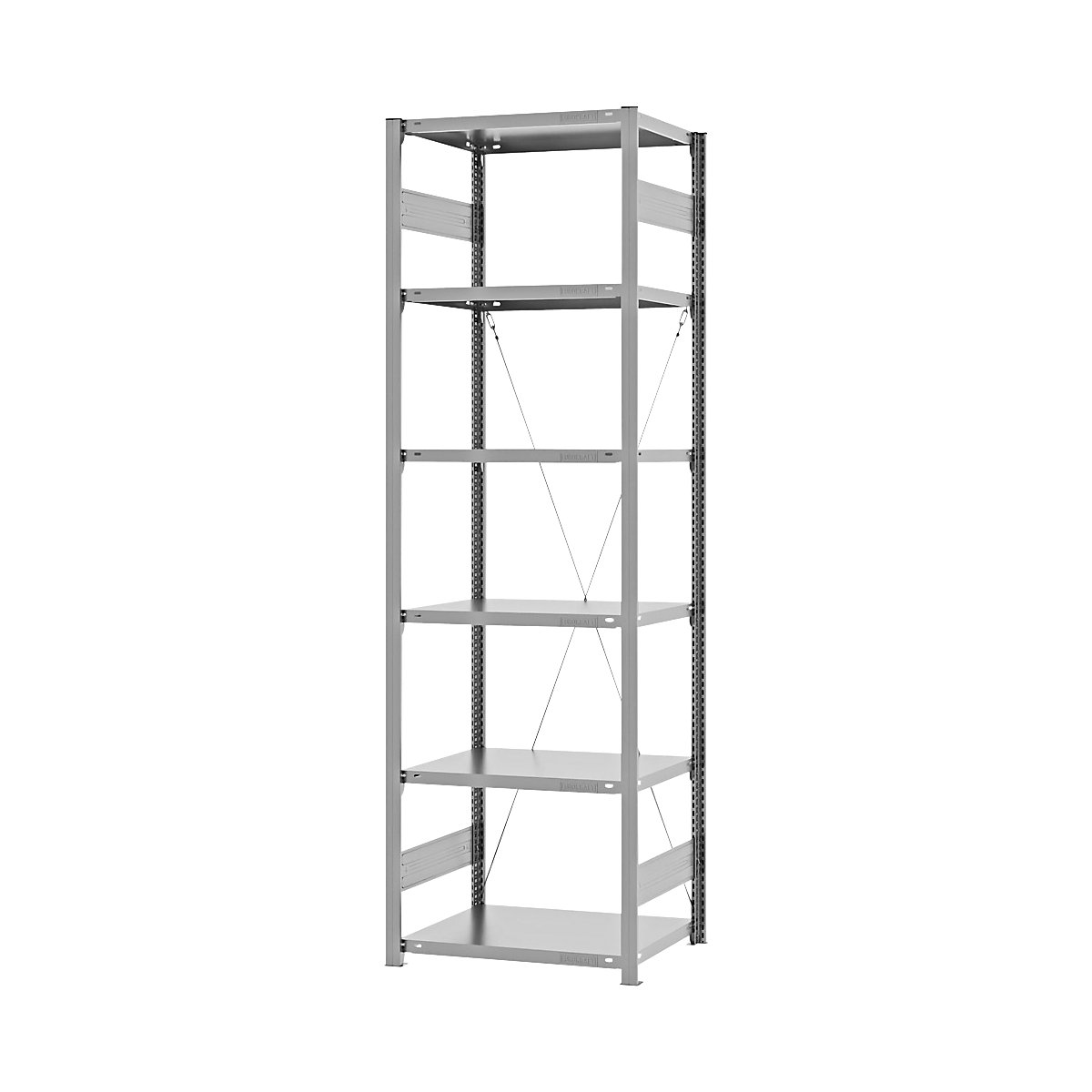 Estantería ensamblable de almacén, galvanizada, construcción ligera &ndash; eurokraft pro