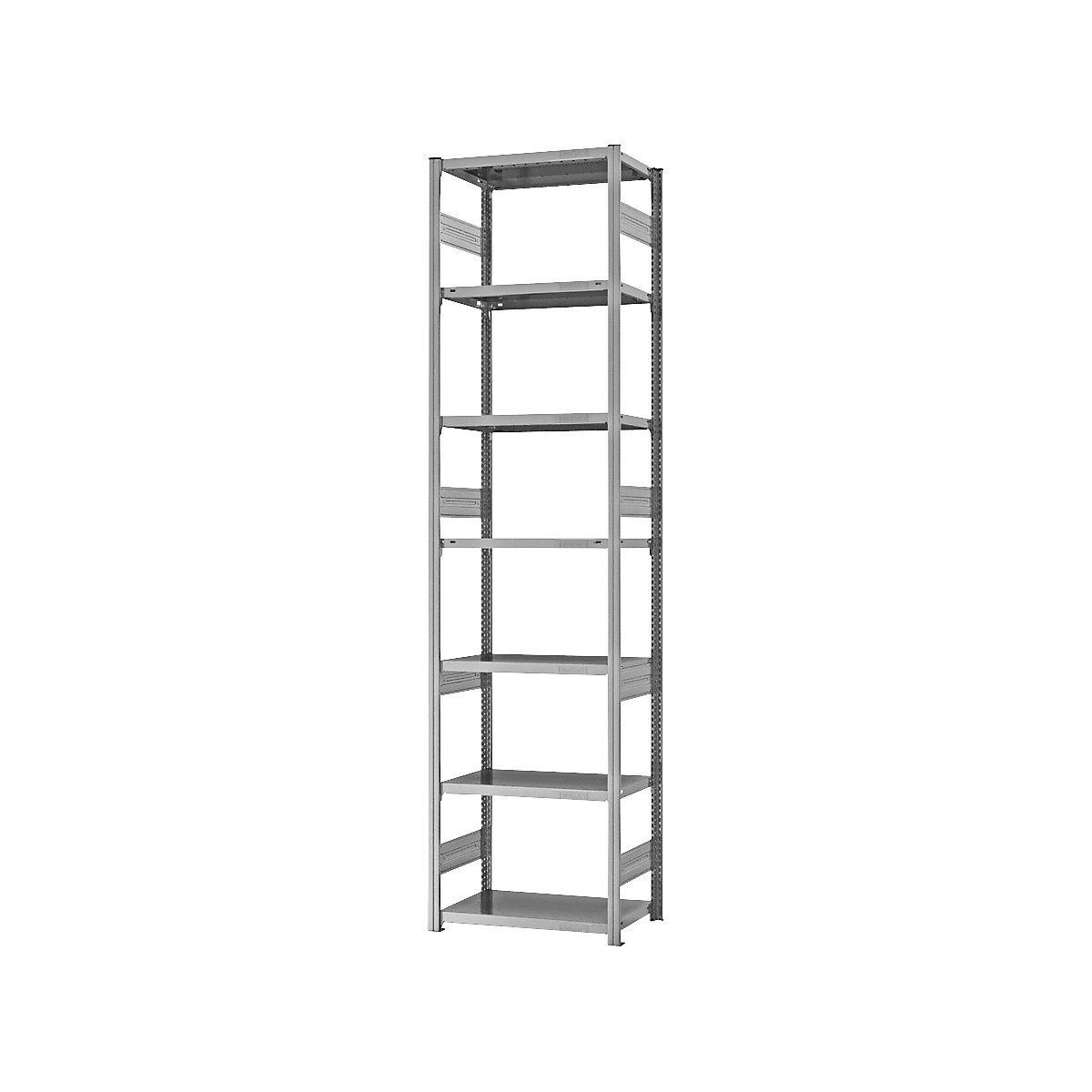 Estantería ensamblable de almacén, galvanizada, construcción pesada &ndash; eurokraft pro