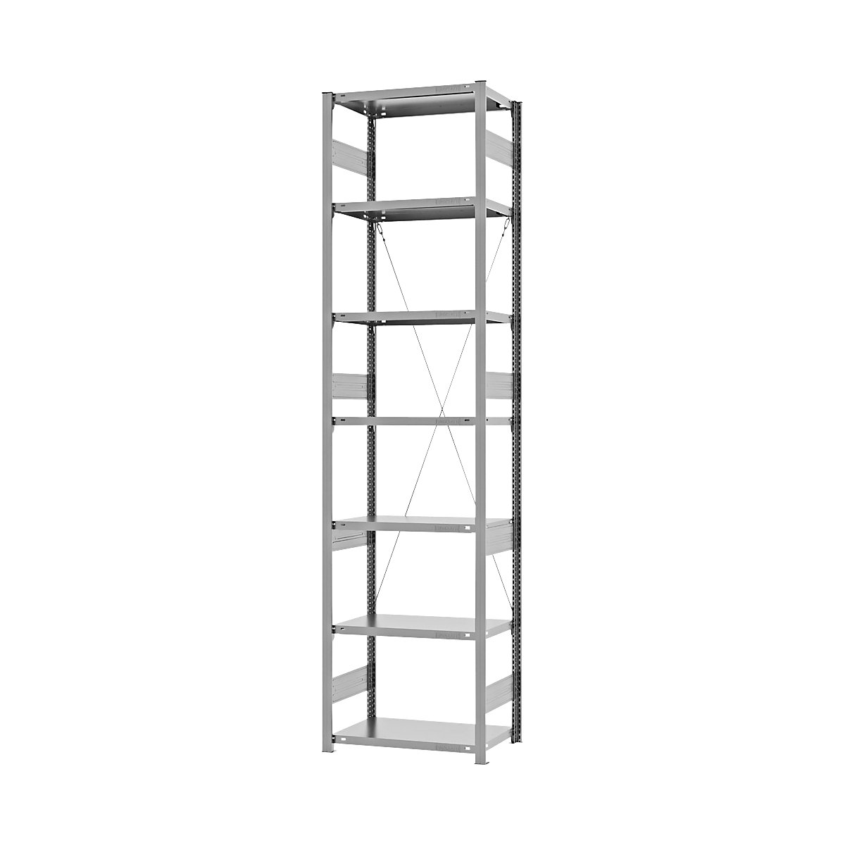 Estantería ensamblable de almacén, galvanizada, construcción pesada &ndash; eurokraft pro
