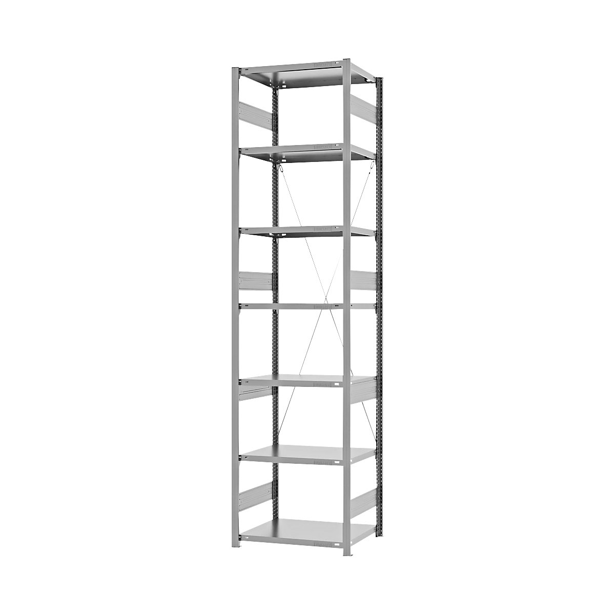 Estantería ensamblable de almacén, galvanizada, construcción pesada &ndash; eurokraft pro