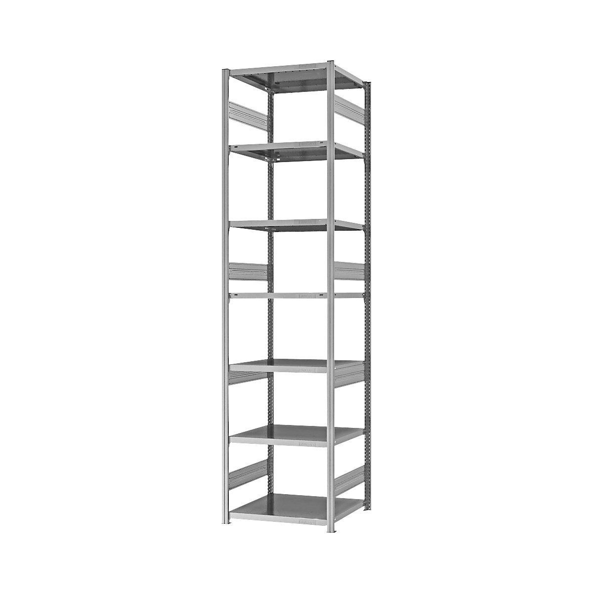 Estantería ensamblable de almacén, galvanizada, construcción pesada &ndash; eurokraft pro