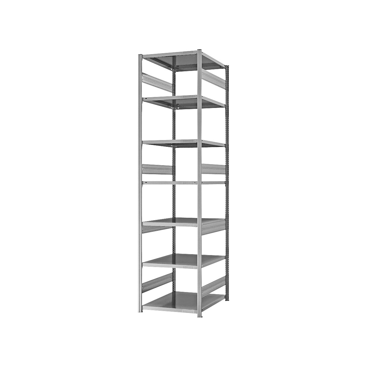 Estantería ensamblable de almacén, galvanizada, construcción pesada &ndash; eurokraft pro