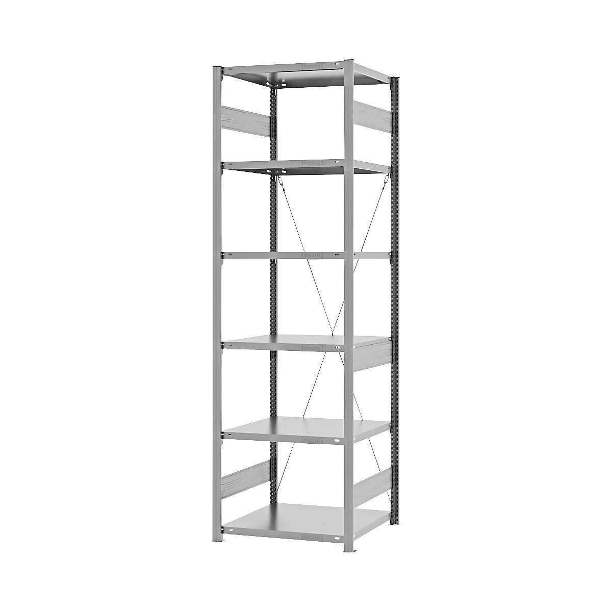 Estantería ensamblable de almacén, galvanizada, construcción pesada &ndash; eurokraft pro