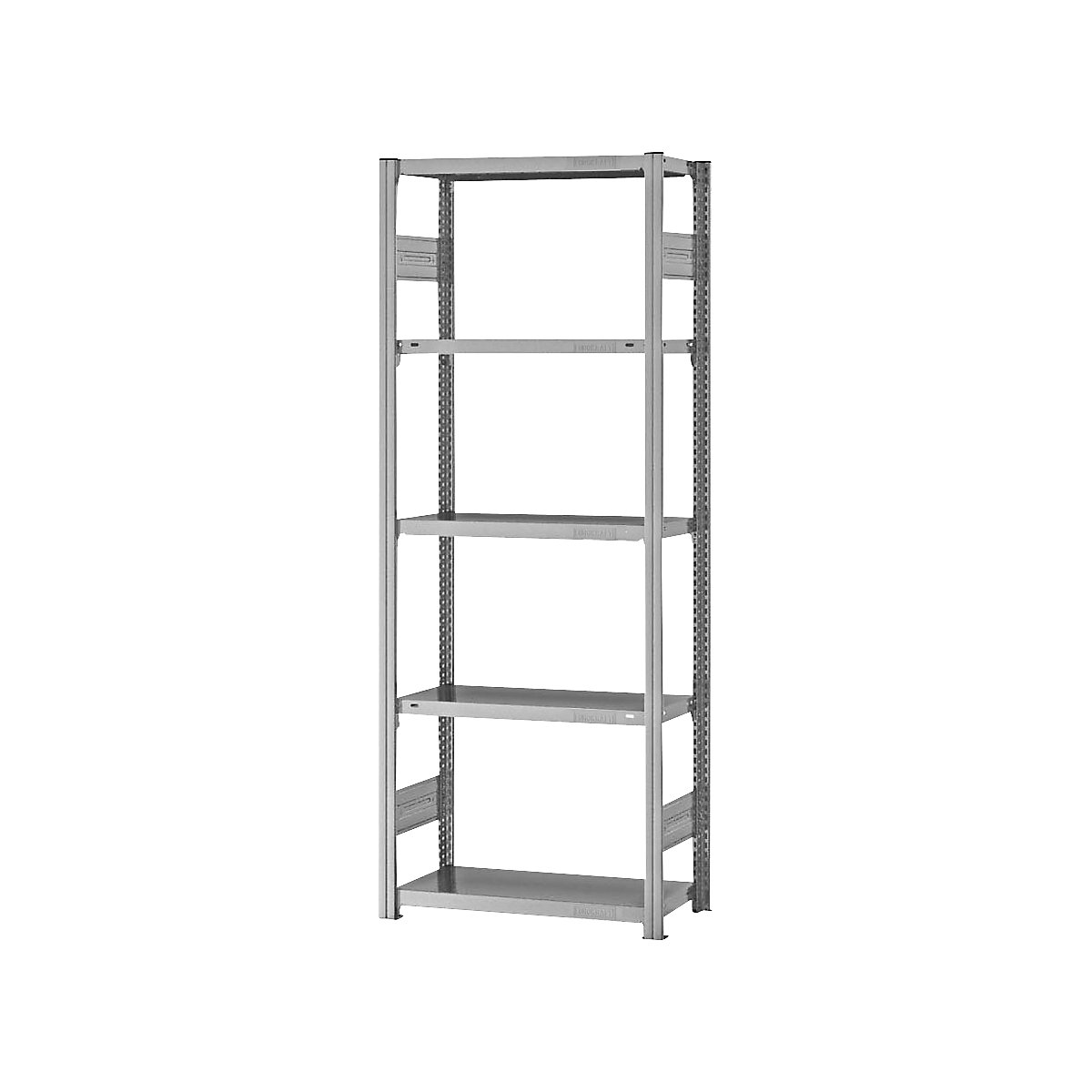 Estantería ensamblable de almacén, galvanizada, construcción semipesada &ndash; eurokraft pro