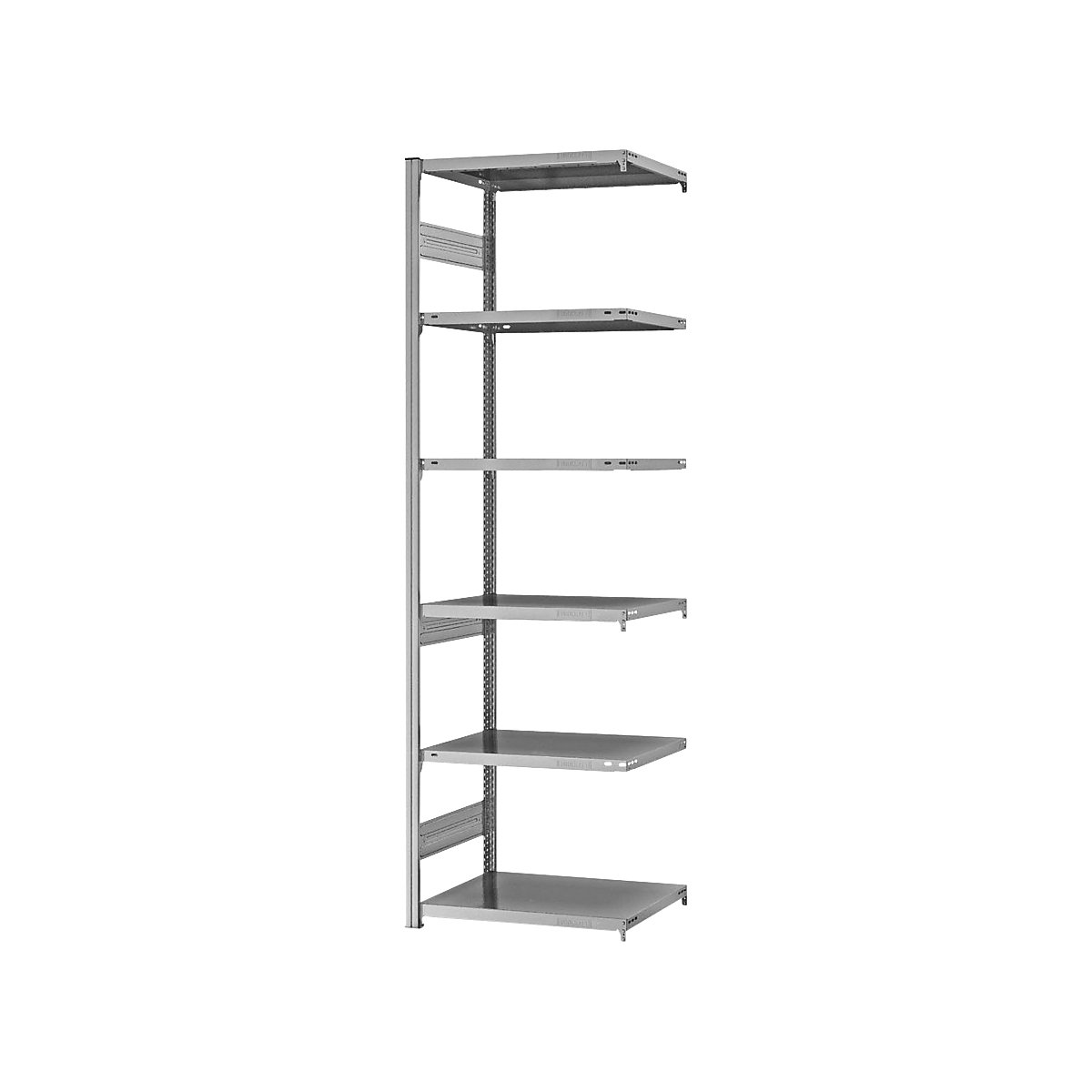 Estantería ensamblable de almacén, galvanizada, construcción semipesada &ndash; eurokraft pro