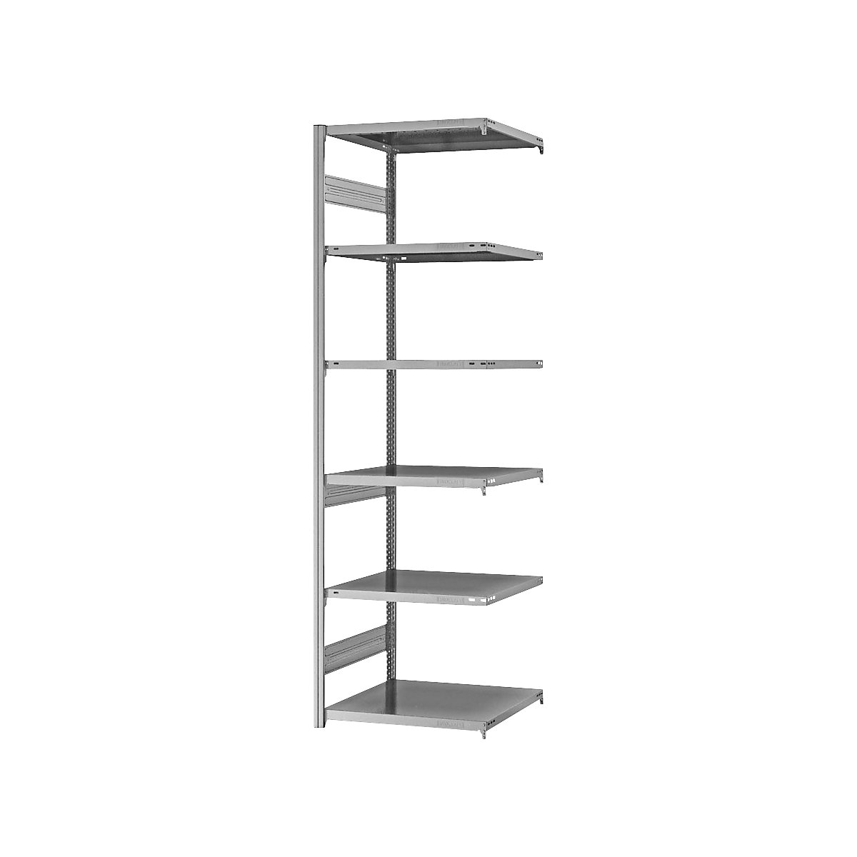 Estantería ensamblable de almacén, galvanizada, construcción semipesada &ndash; eurokraft pro