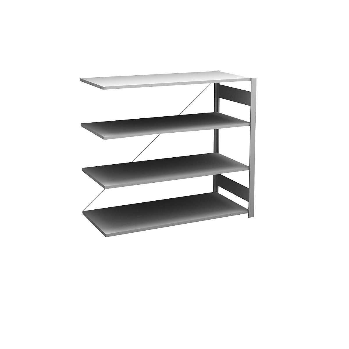 Estantería ensamblable auxiliar, galvanizada &ndash; hofe
