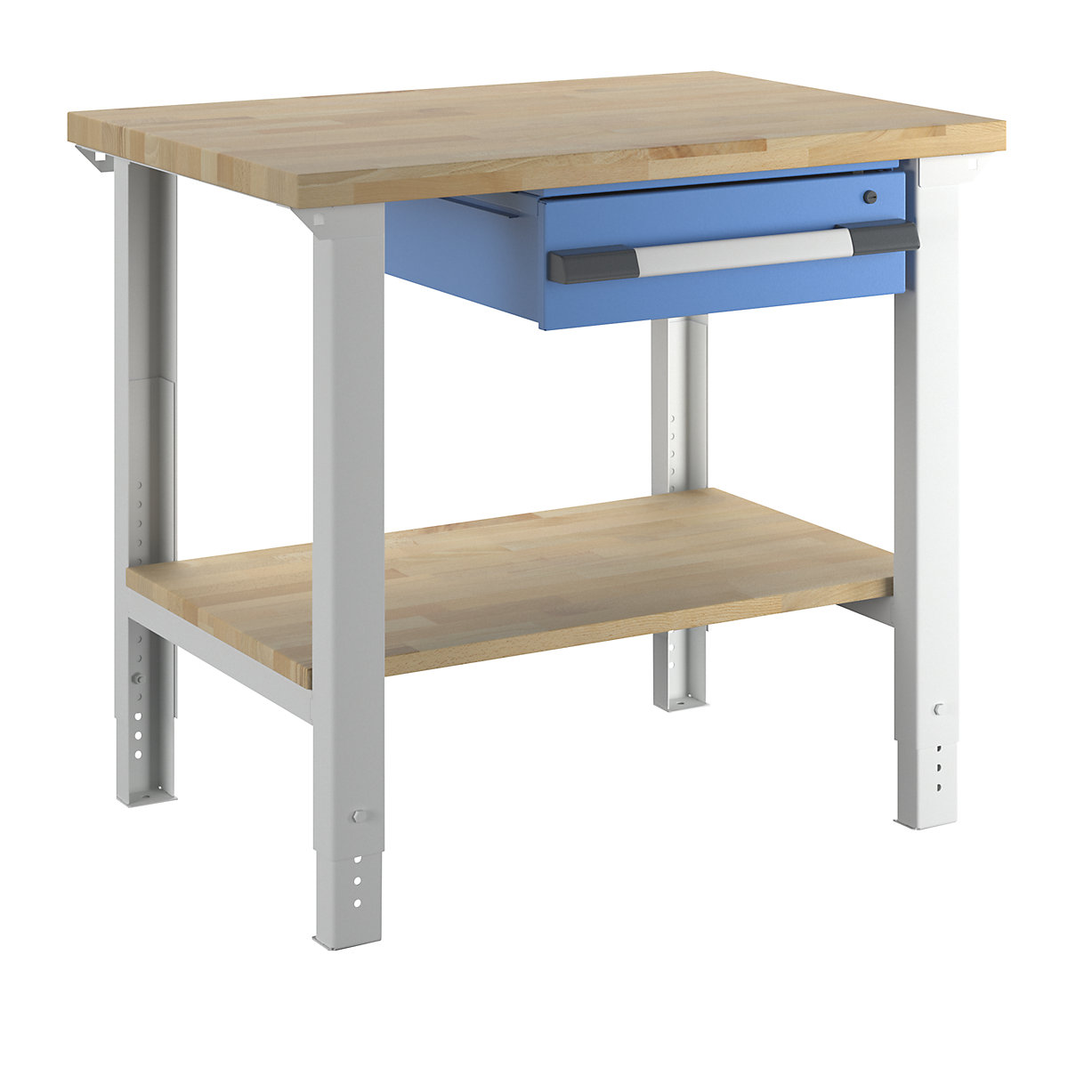 Établi modulaire robuste, Dessus & montants seulement, Cap 2500 lb, 48