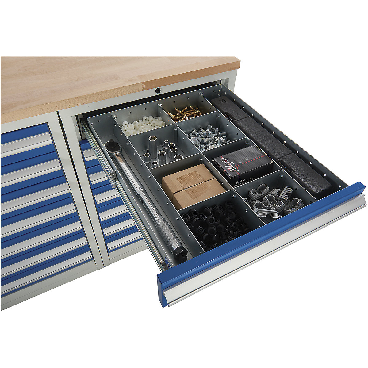 Euroslide 600 Drawer Divider Set for 100mm Depth Drawer | Option A | BiGDUG