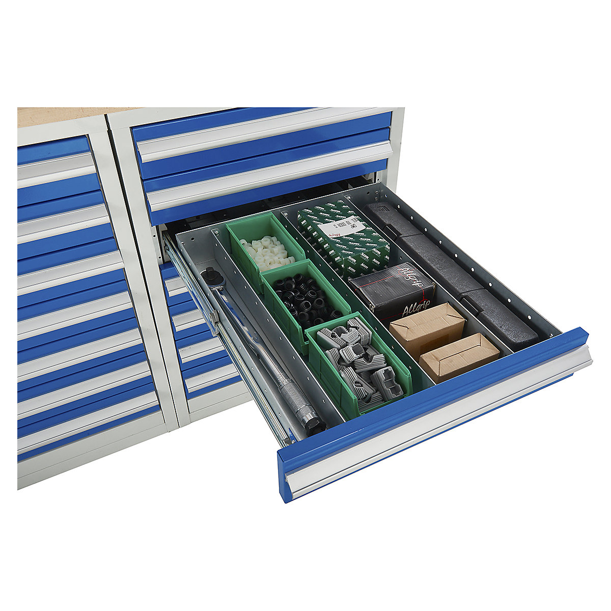 Euroslide 600 Drawer Divider Set for 100mm Depth Drawer | Option C | BiGDUG