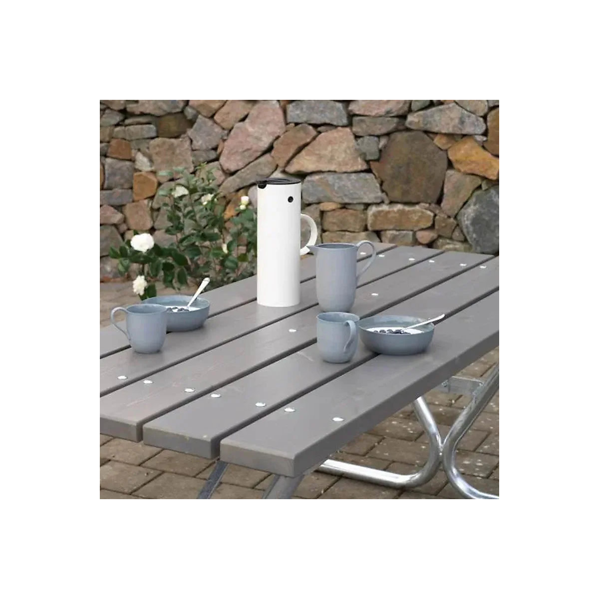 Group bench, grey (Product illustration 2)-1