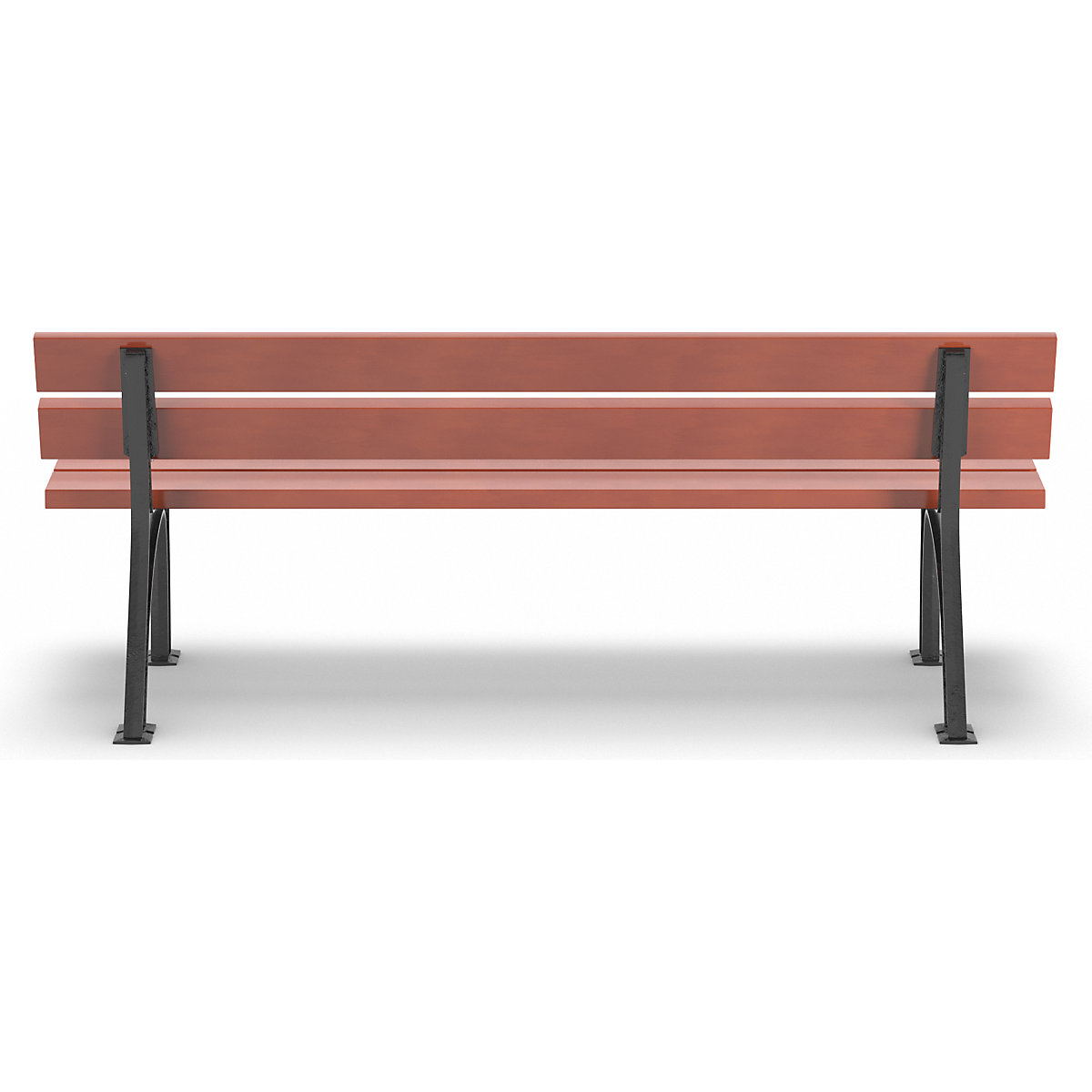Park bench, solid cast iron frame (Product illustration 2)-1
