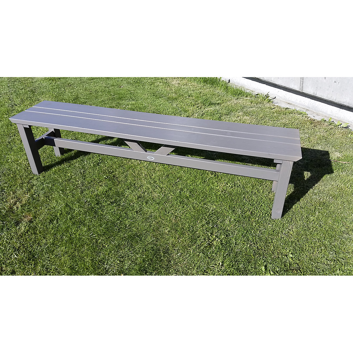 VIKING outdoor furniture series, bench seat, grey, length 1900 mm-6