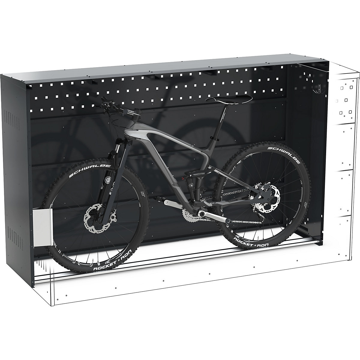 Bicycle locker (Product illustration 3)-2