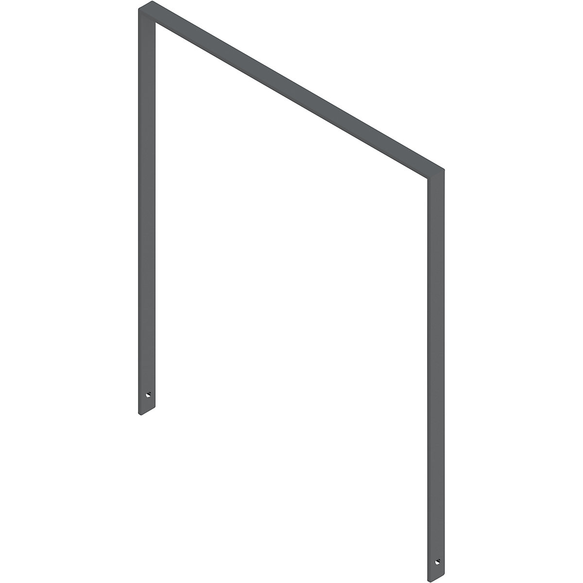 Bicycle parking rail, hot dip galvanised, iron glimmer, straight model, WxD 1000 x 50 mm-5