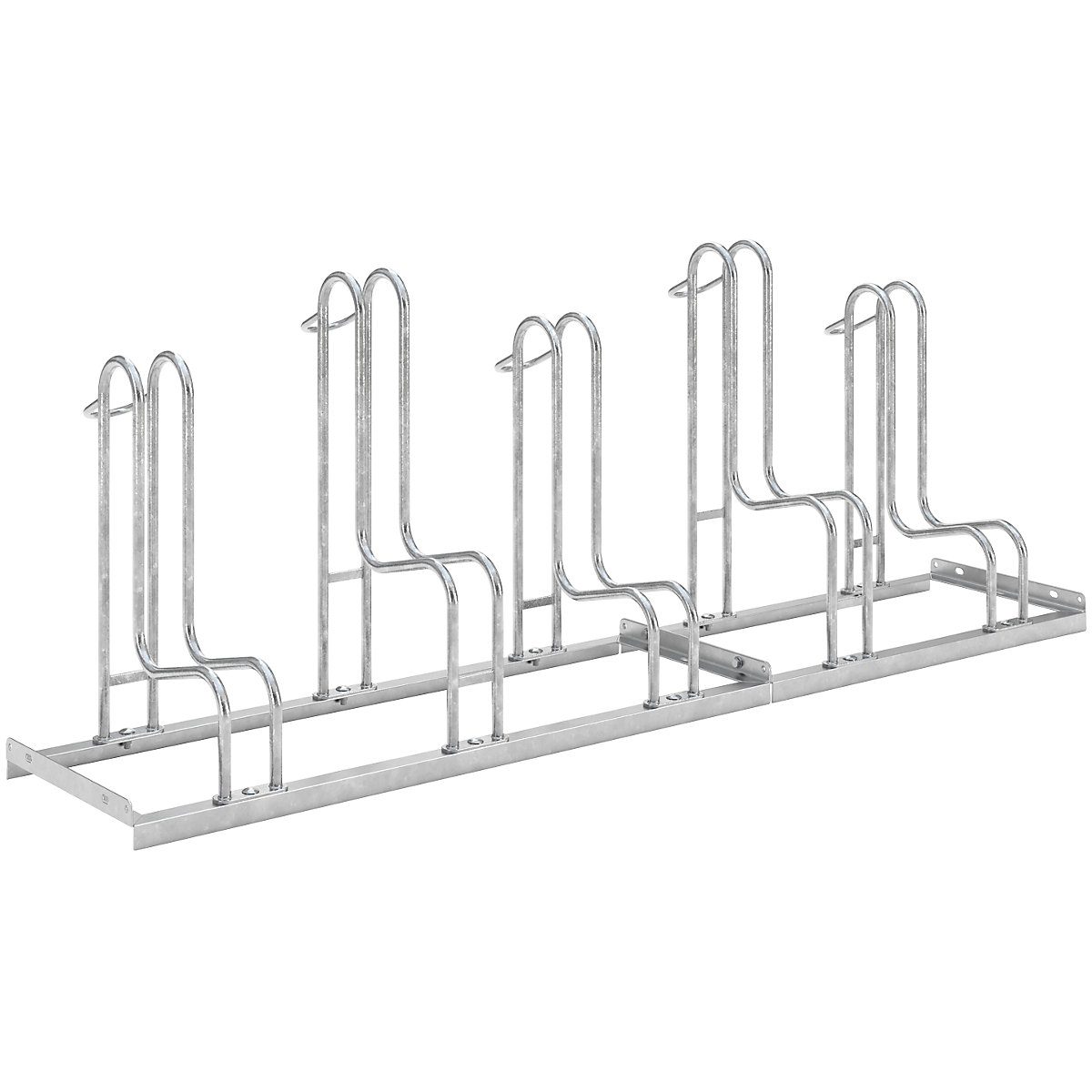 Bicycle stand, single sided, 5 parking spaces, tyre width up to 64 mm