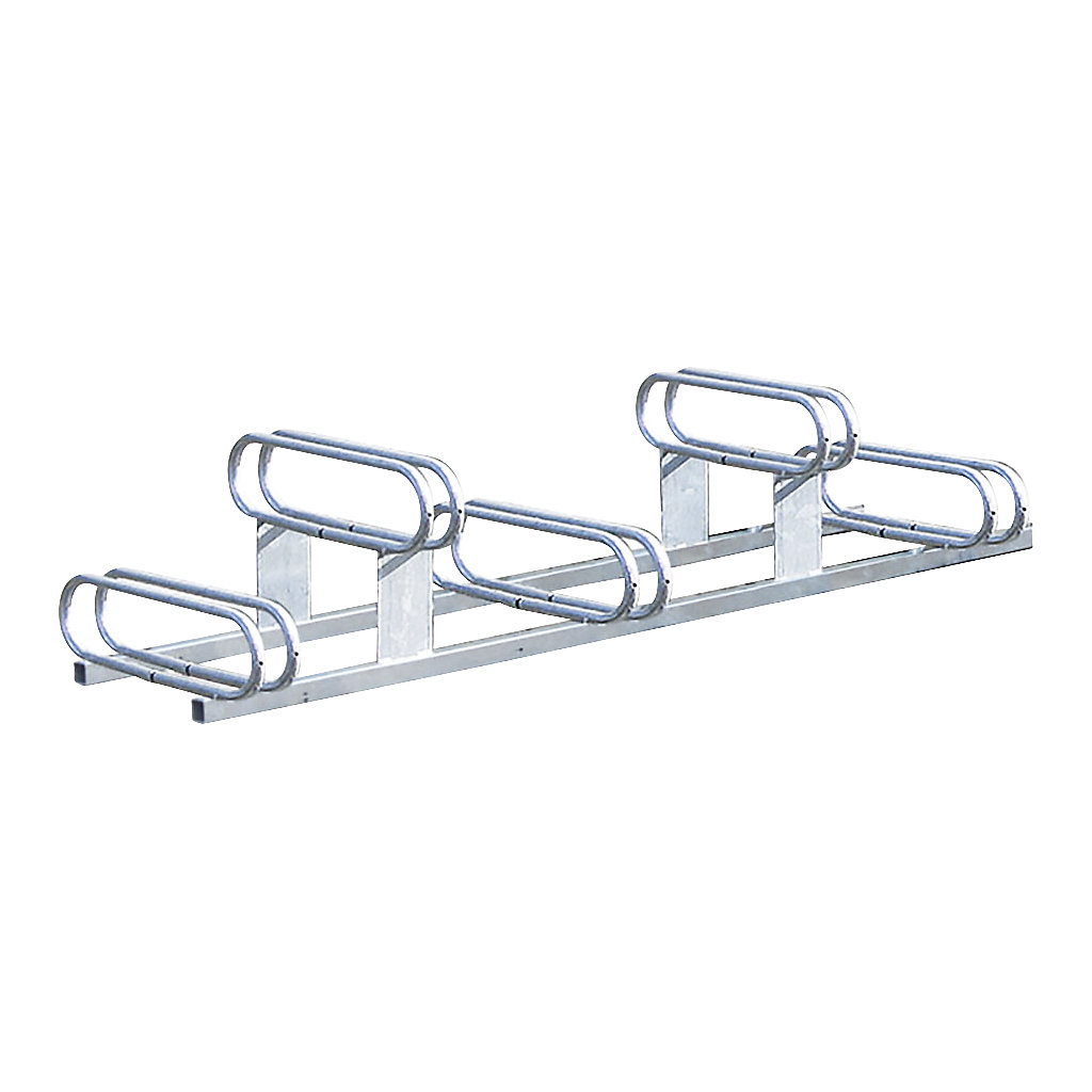 Offset vertical bicycle rack PROCITY 5 parking spots kaiserkraft