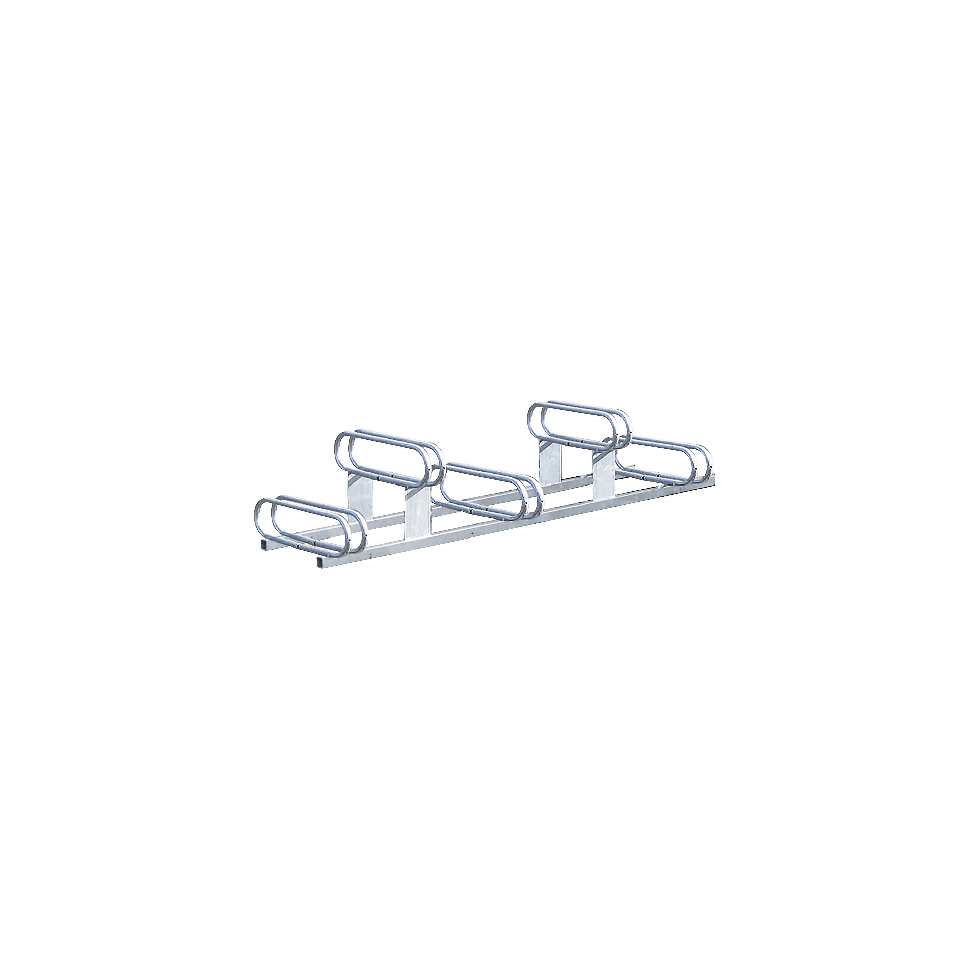 Offset vertical bicycle rack – PROCITY: 5 parking spots | kaiserkraft