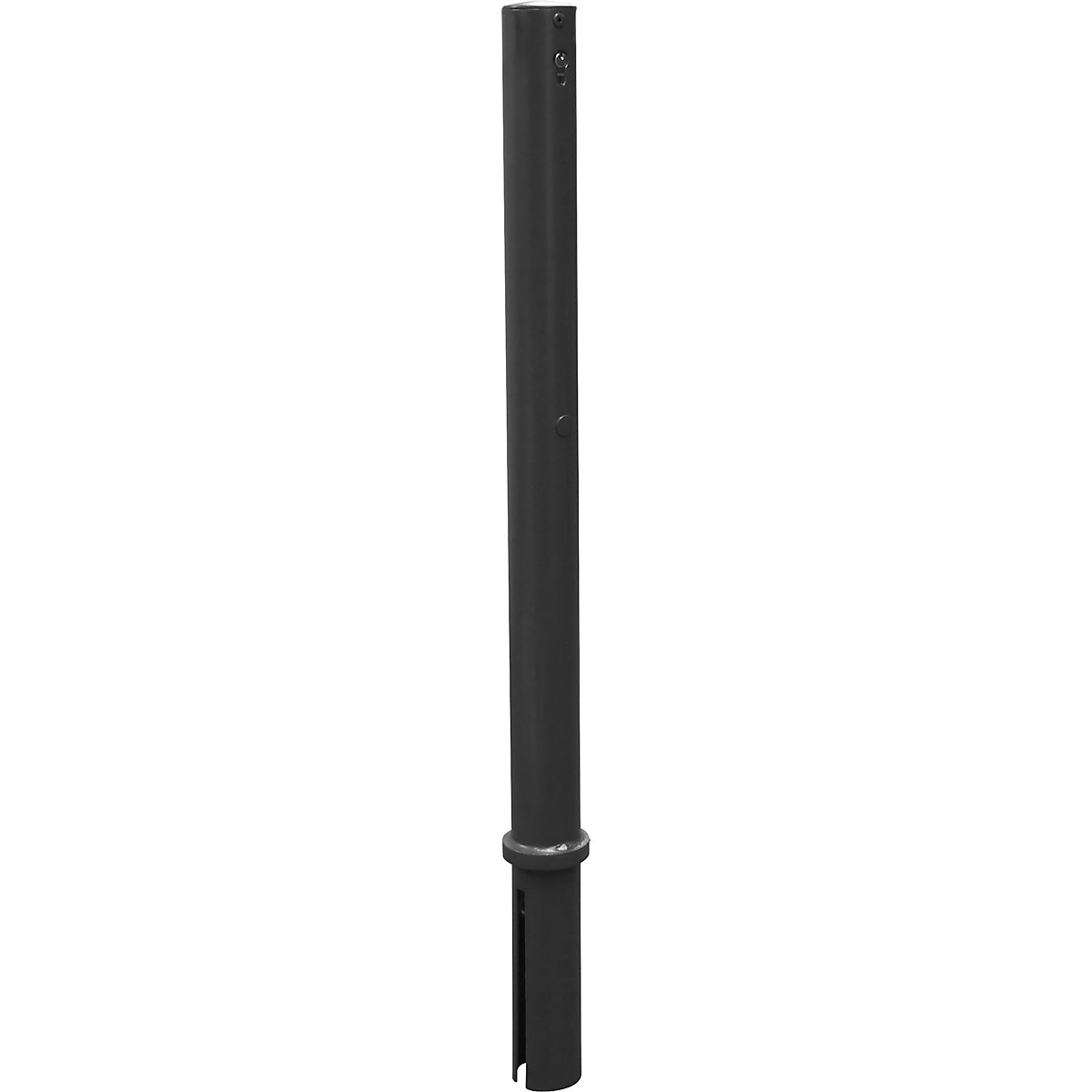 Barrier post, Ø 76 mm, iron mica, removable with profile cylinder, without eyelet-2