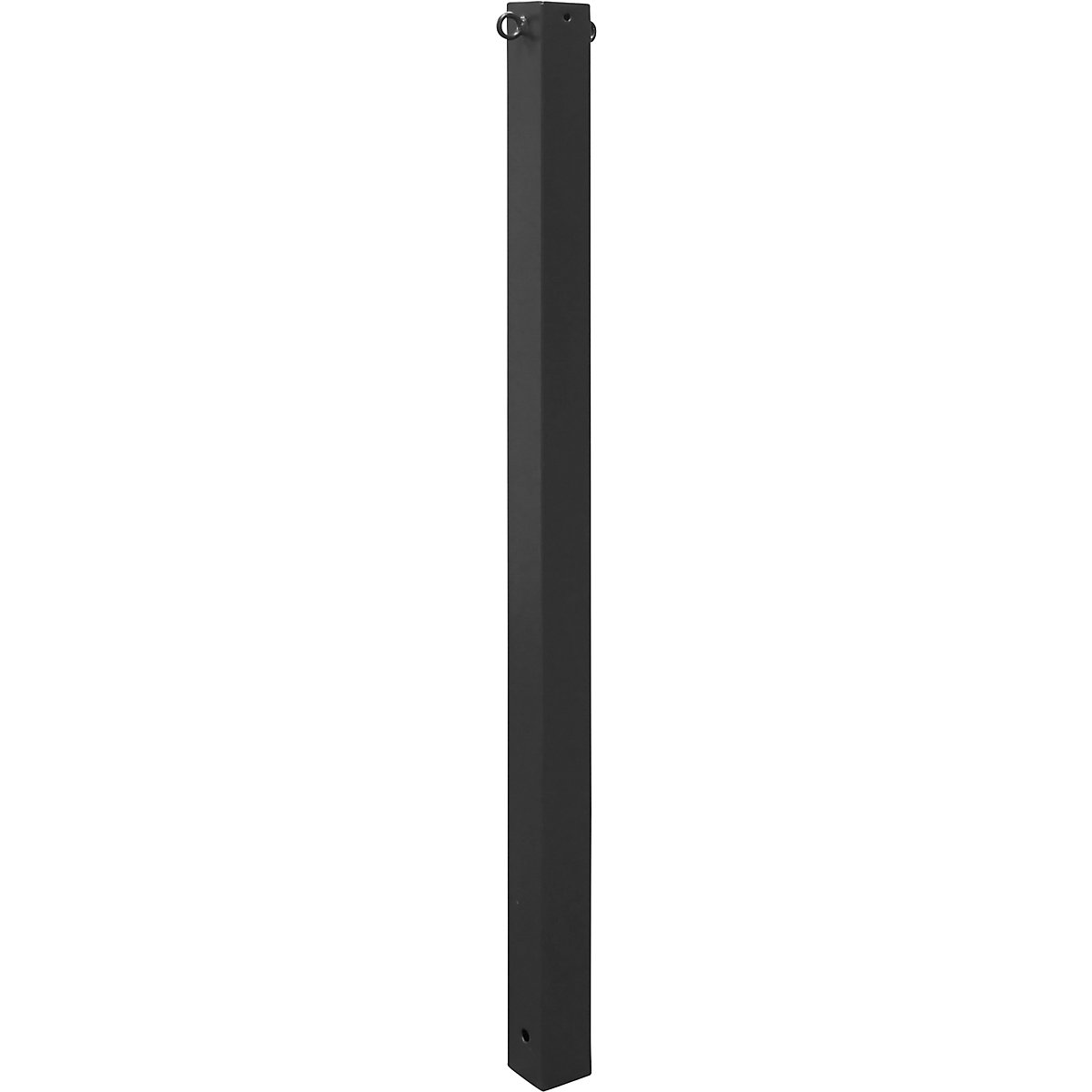 Barrier post, 70 x 70 mm, iron mica, for concreting in, with 2 eyelets-2