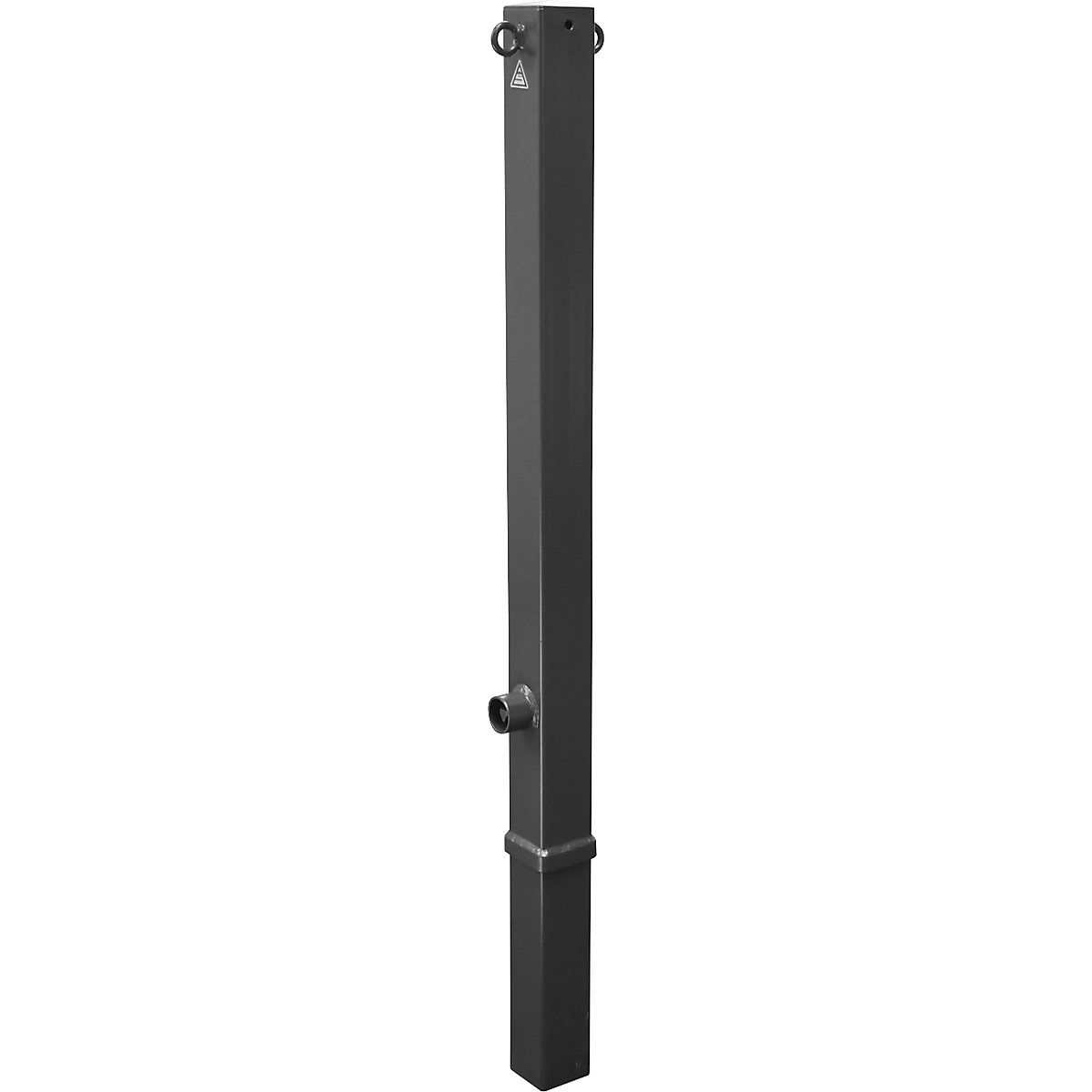 Barrier post, 70 x 70 mm, iron mica, removable, with 2 eyelets-2