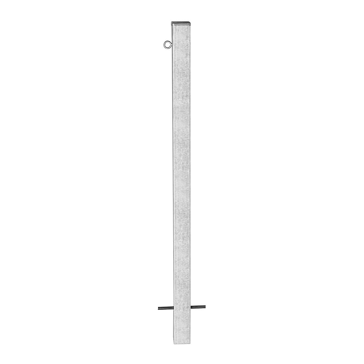 Barrier post, for setting in concrete, 70 x 70 mm, hot dip galvanised, 1 eyelet-9