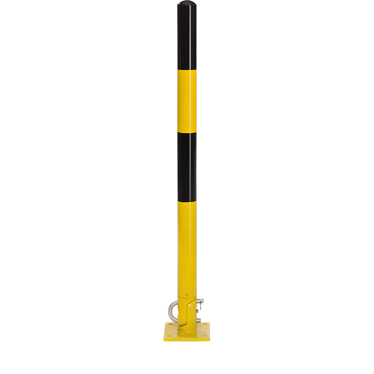 Folding barrier, for bolting in place, black-yellow-5