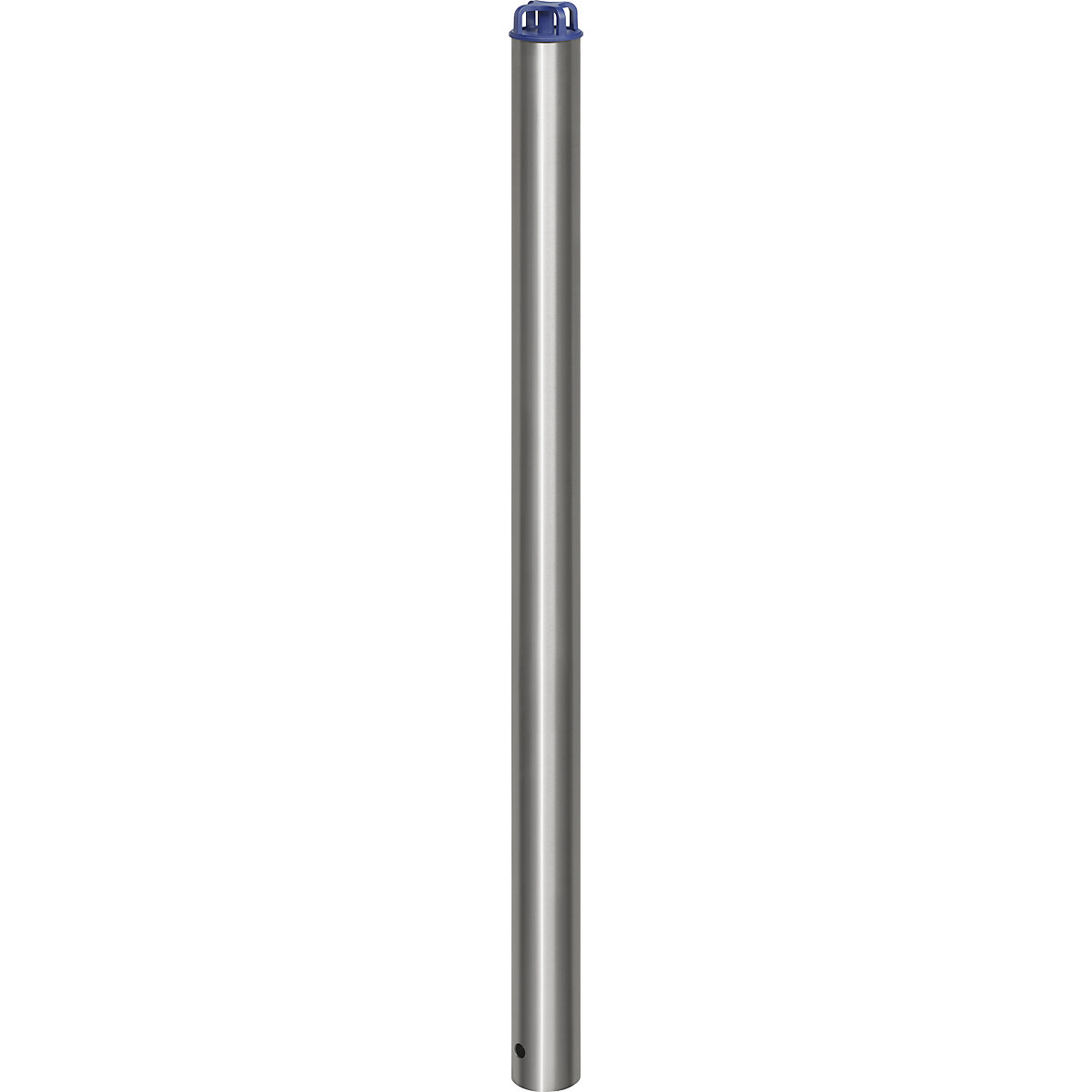 Stainless steel barrier post, with chain head, for concreting in with ground sleeve, Ø 76 mm-5