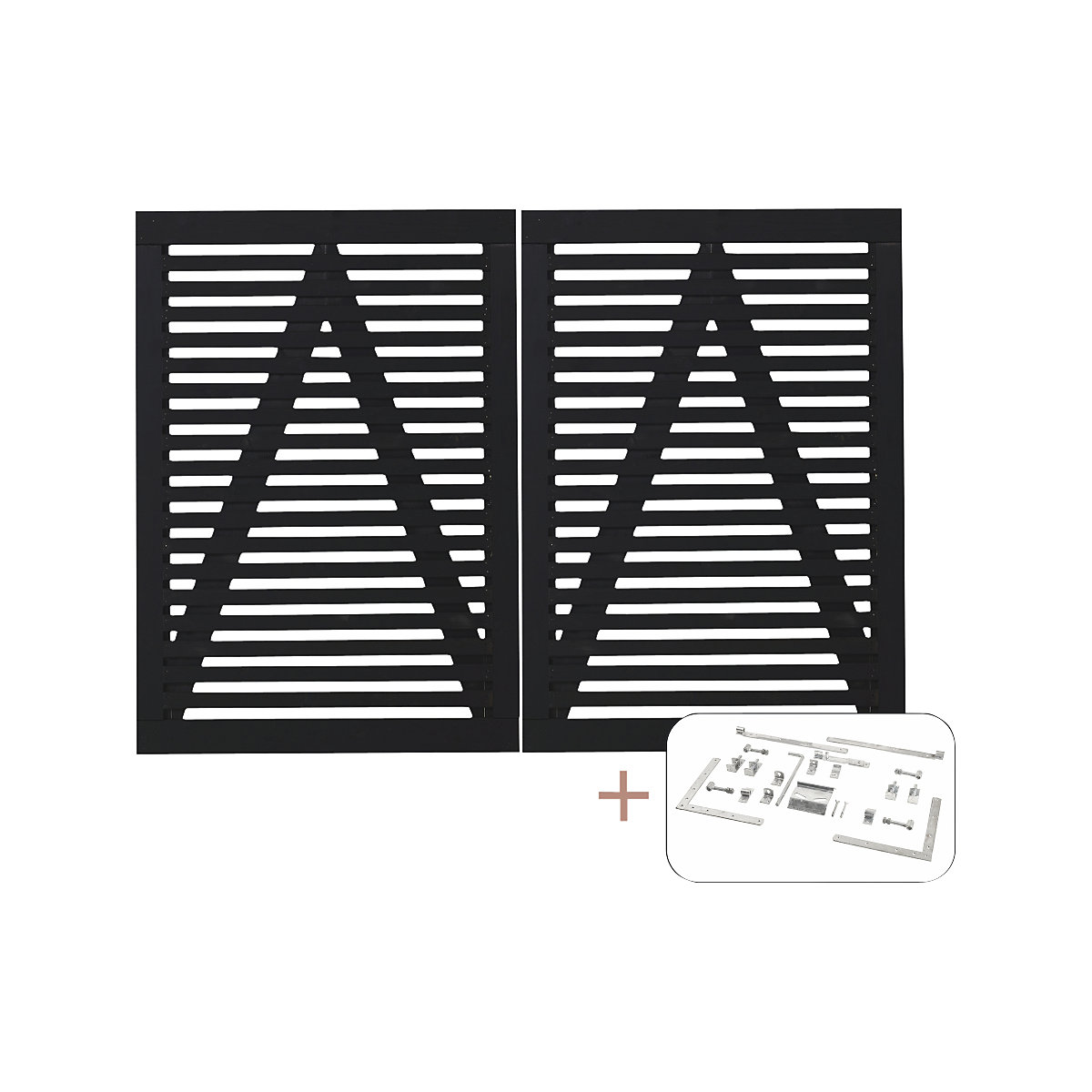 Tokyo double gate incl. fittings