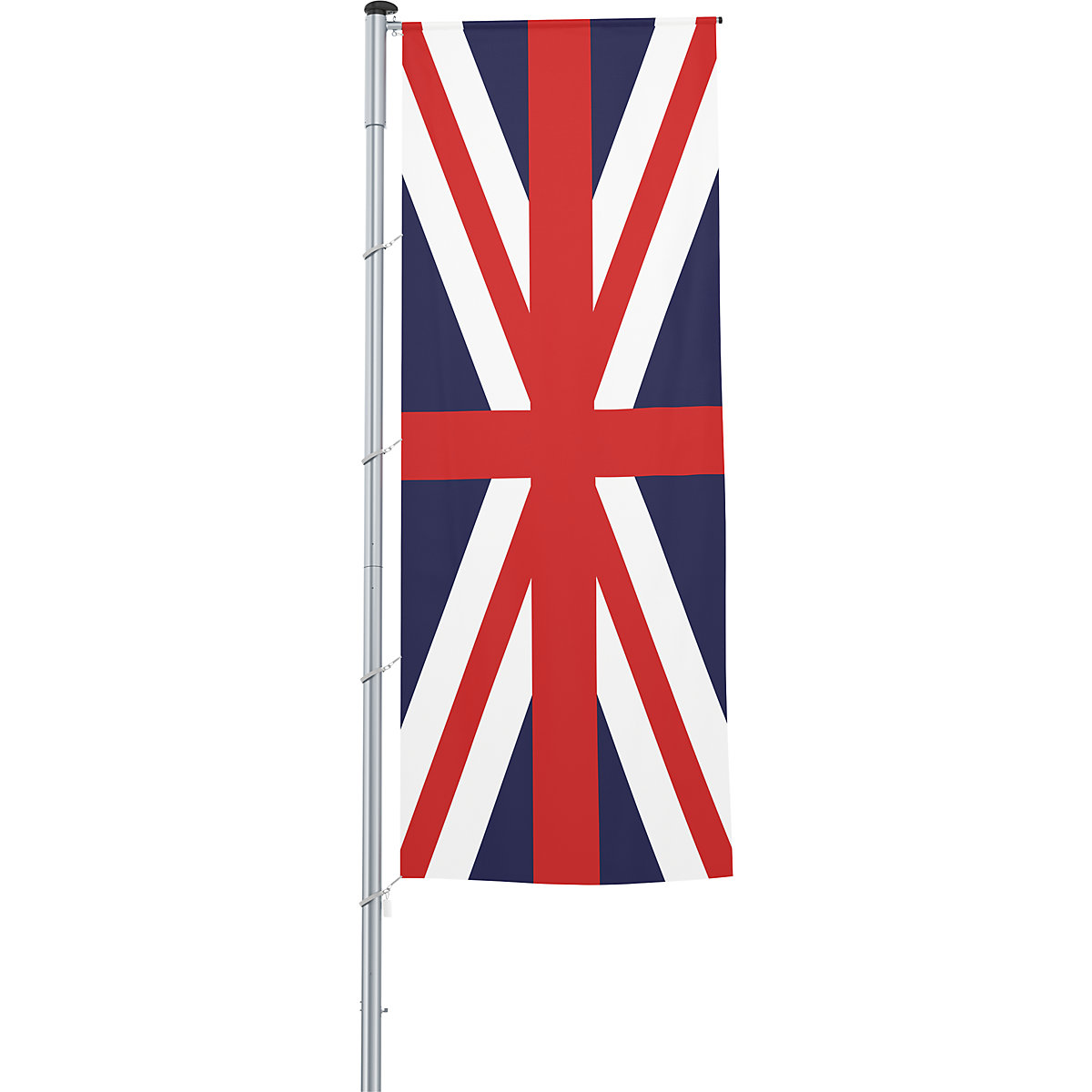 Vertical flag with outrigger/national flag – Mannus, format 1.2 x 3 m, Great Britain-4