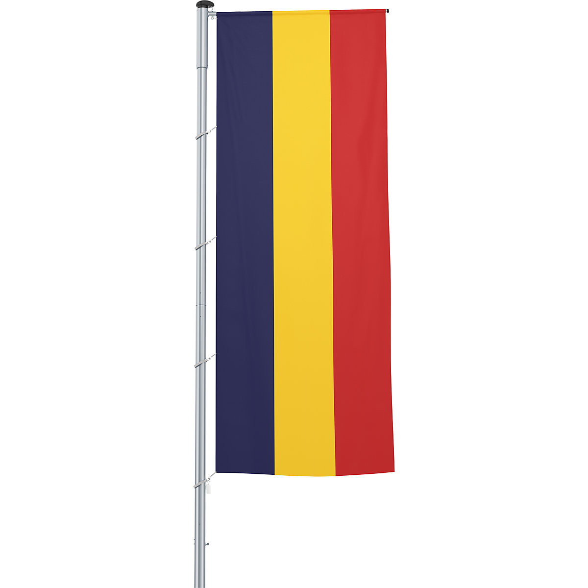 Vertical flag with outrigger/national flag – Mannus, format 1.2 x 3 m, Romania-10