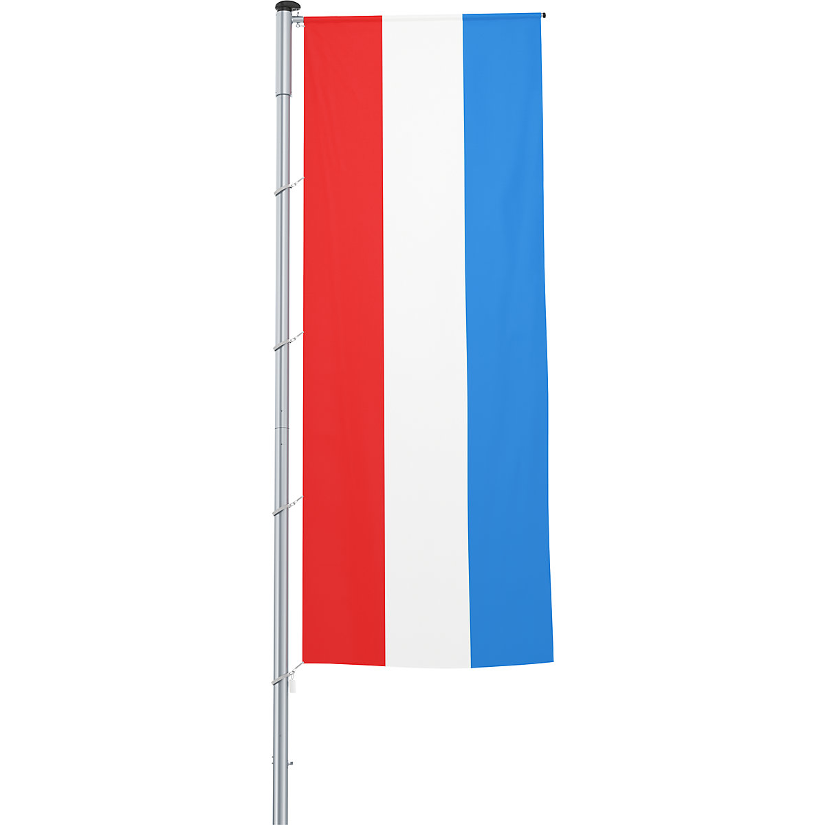 Vertical flag with outrigger/national flag – Mannus, format 1.2 x 3 m, Luxembourg-23
