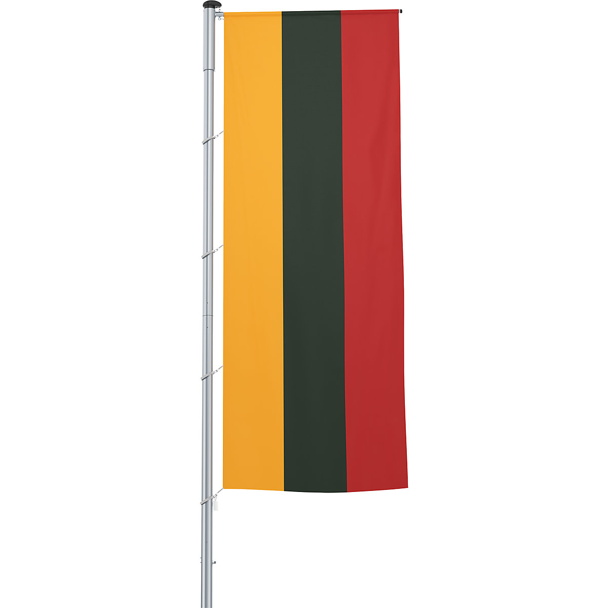 Vertical flag with outrigger/national flag – Mannus, format 1.2 x 3 m, Lithuania-3