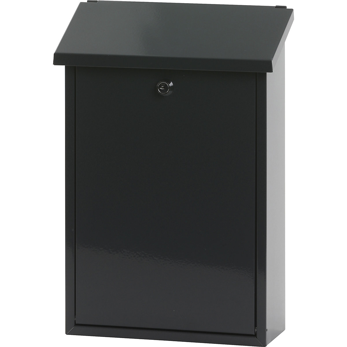 Standard letter box, sheet steel, powder coated, charcoal RAL 7016-5