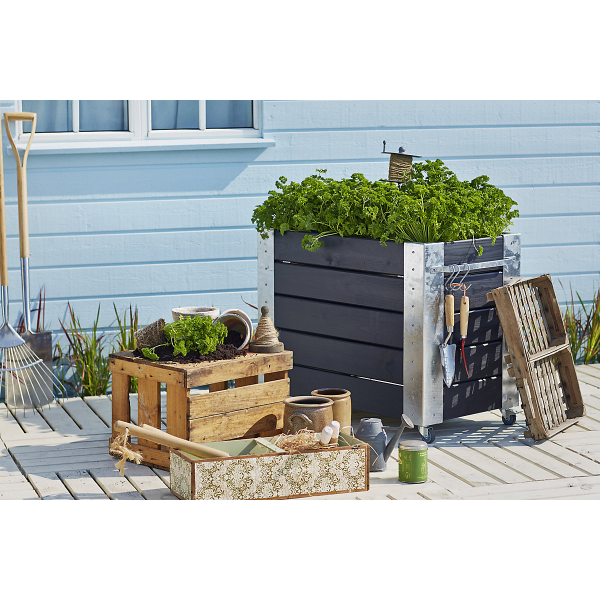 Planter box with castors (Product illustration 6)-5