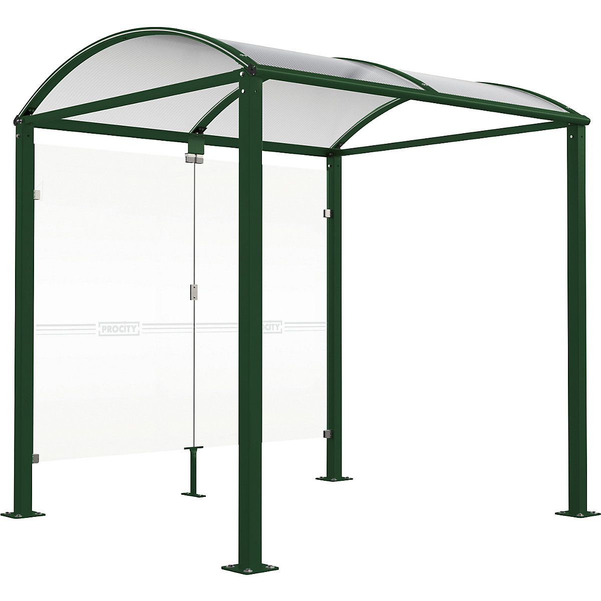 Bicycle shelter with glass – PROCITY