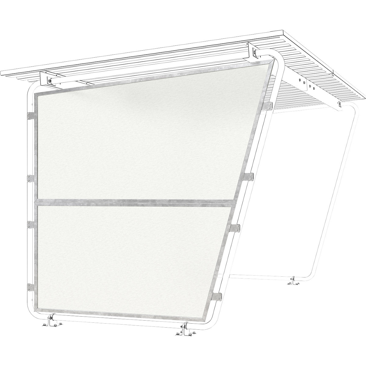 Canopy Siegen, three-sided complete set (Product illustration 2)-1