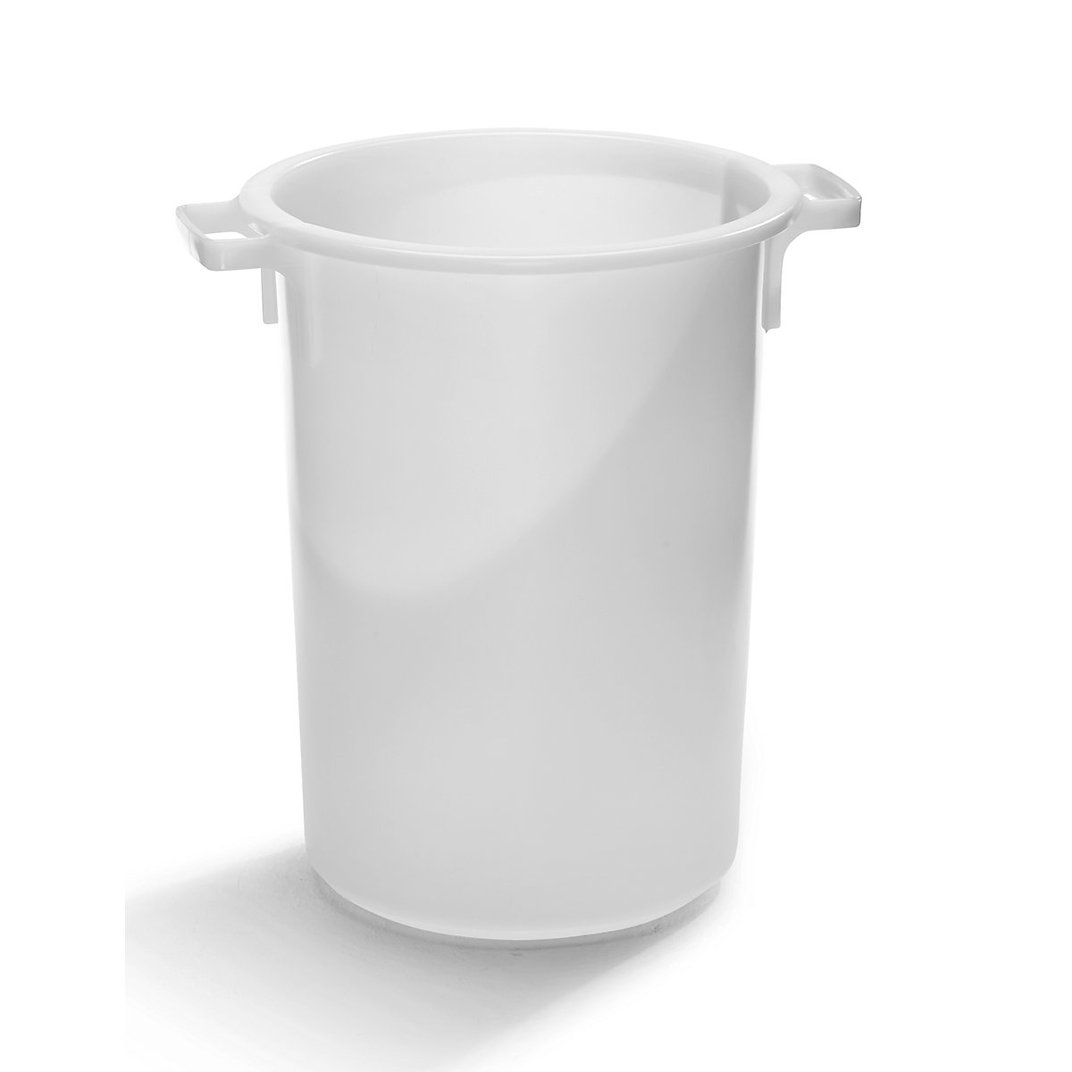 Cylindrical bin made of HDPE, food safe