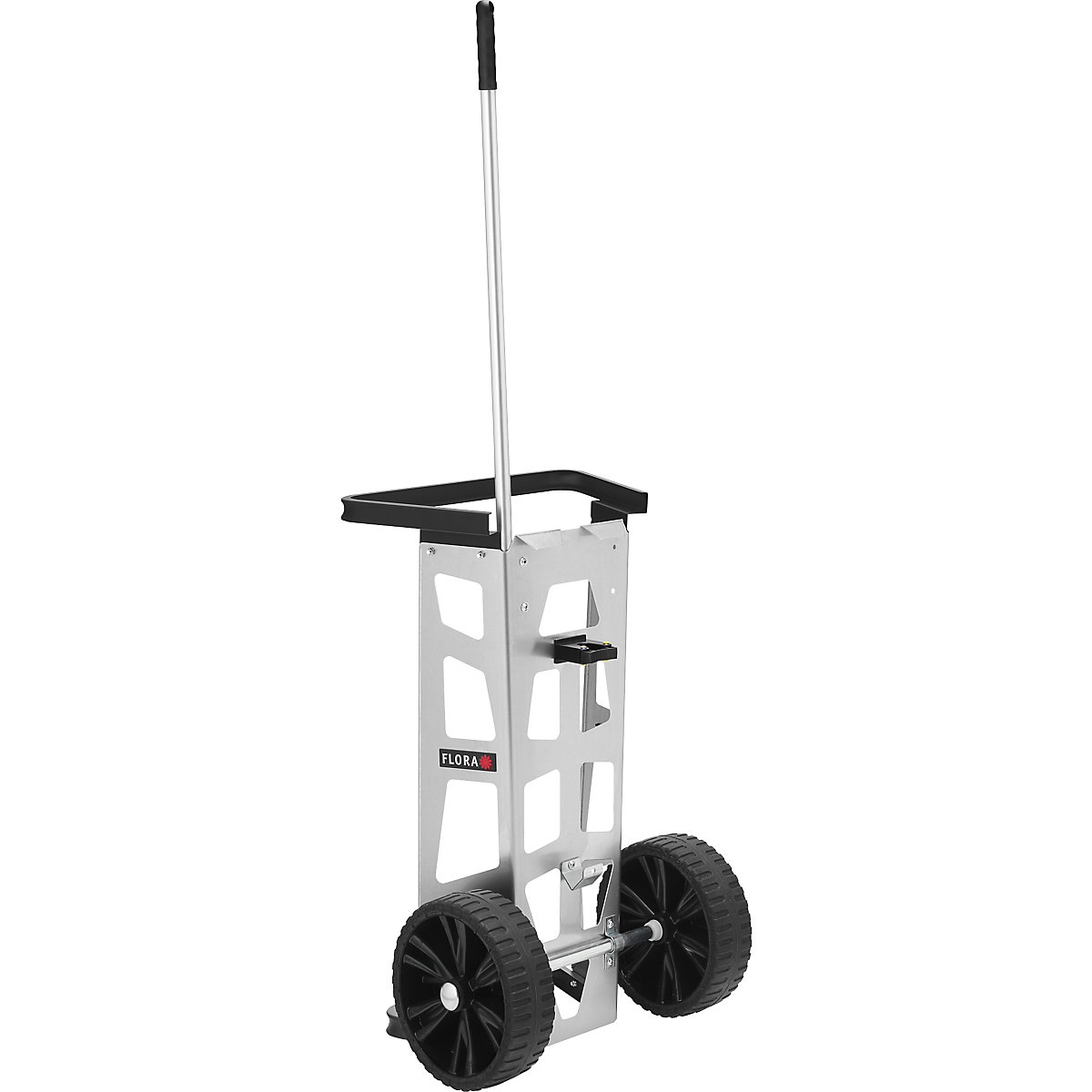 EASY waste collection trolley – FLORA, for outdoor areas, with puncture-proof tyres-2