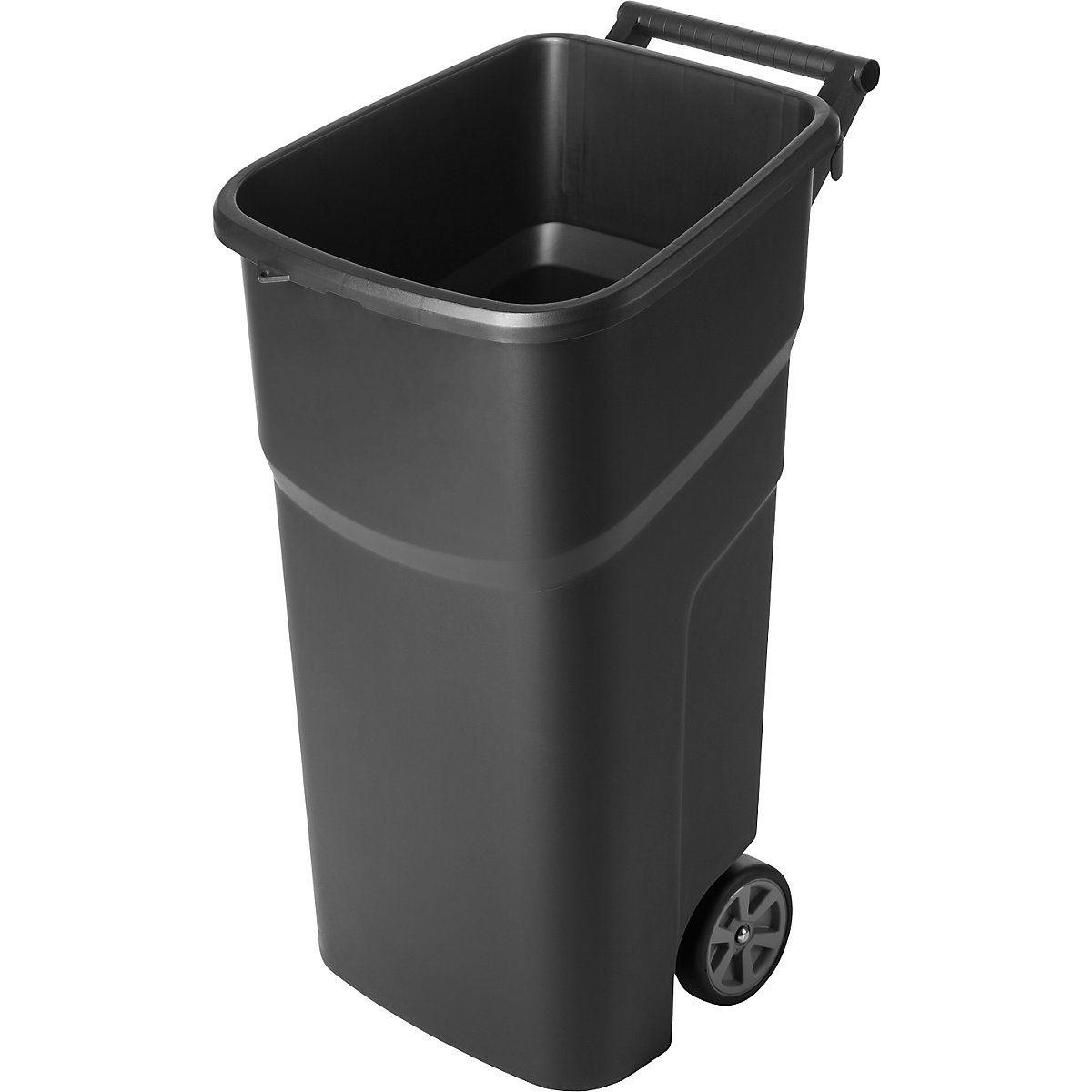 Polypropylene waste bin – rothopro, capacity 100 l, WxHxD 440 x 920 x 590 mm, mobile, yellow lid, 5+ items-11