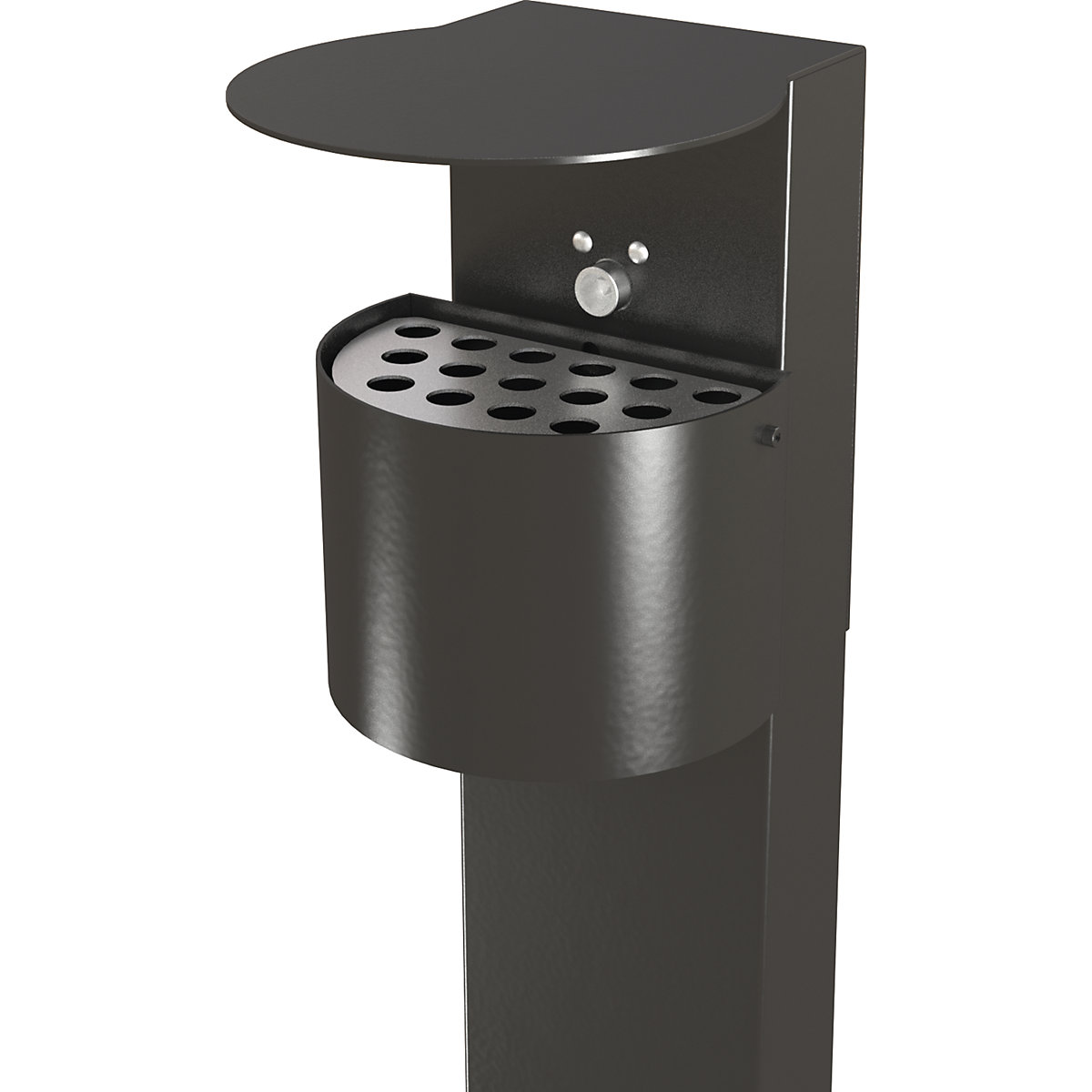 Semi-round pedestal ashtray (Product illustration 3)-2