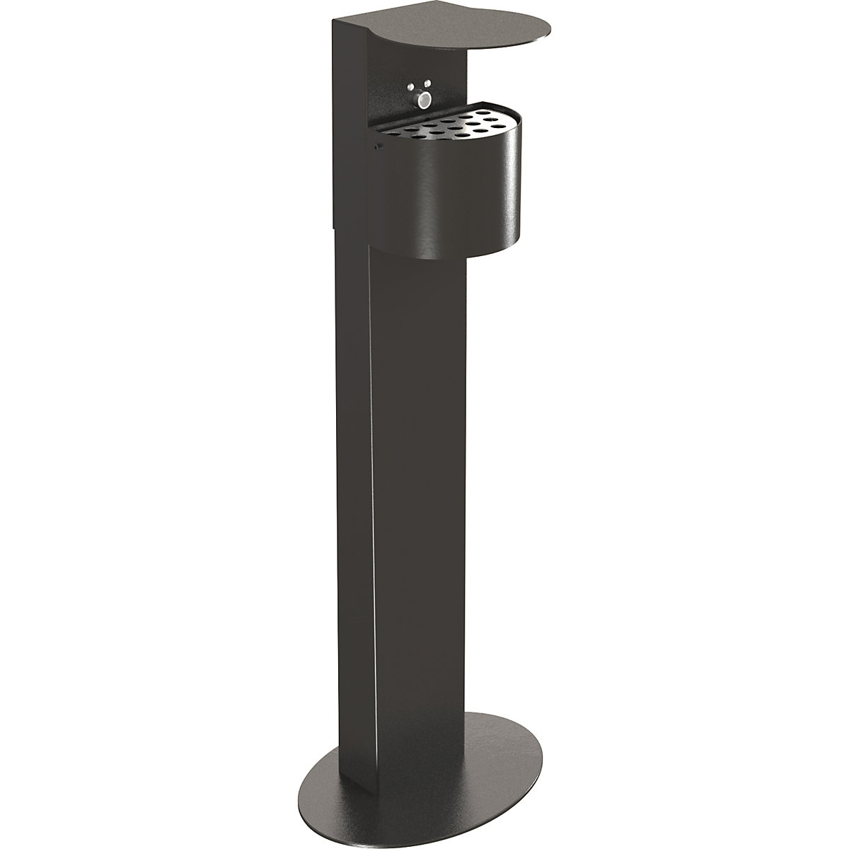 Semi-round pedestal ashtray (Product illustration 6)-5