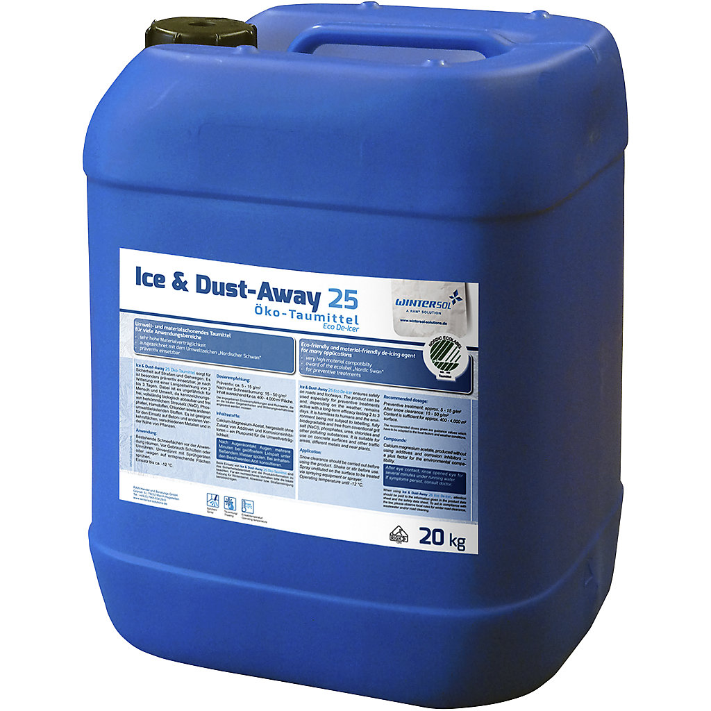 Ecofriendly liquid deicing agent deicing effective down to 12 °C