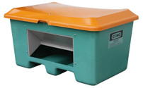 Grit container made of GRP
