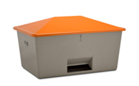 Grit container made of GRP