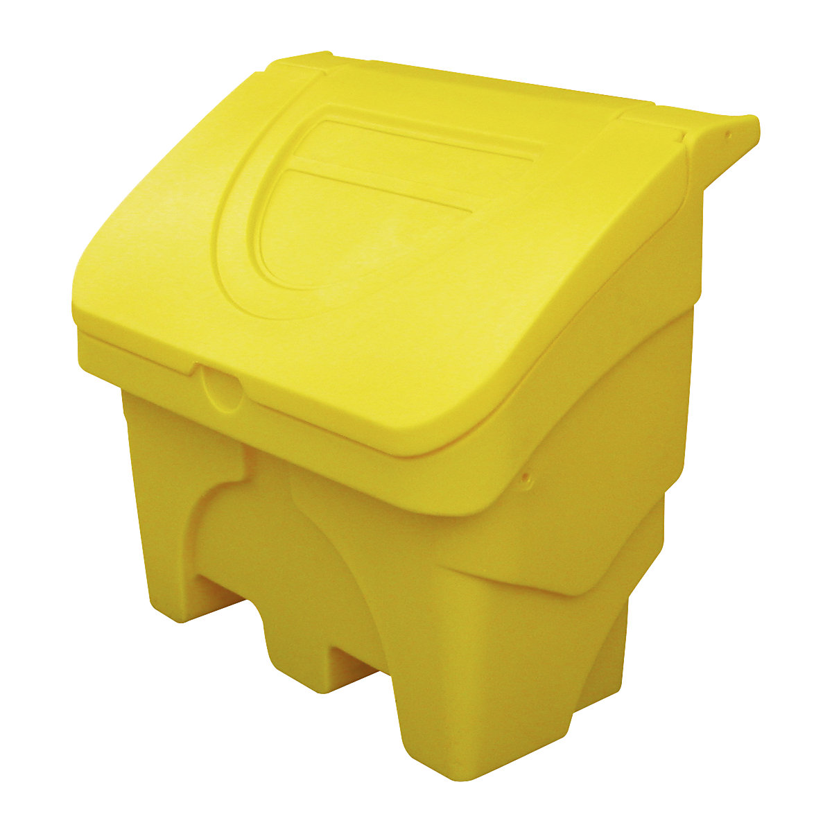 Storage and grit container – eurokraft basic, capacity 130 l, yellow, 3+ items-2