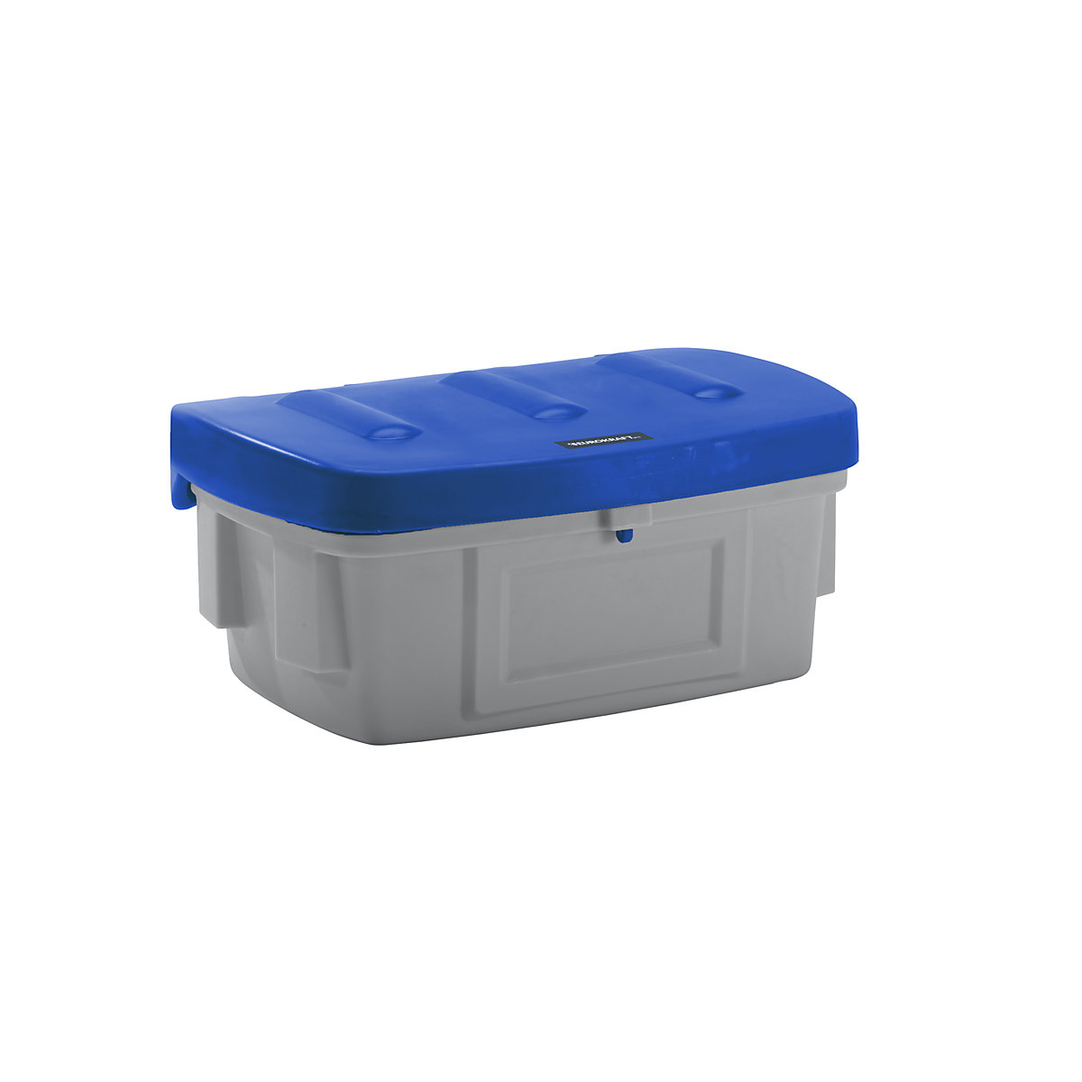 Universal / grit container – eurokraft pro, without dispenser opening, 100 l, blue lid-15