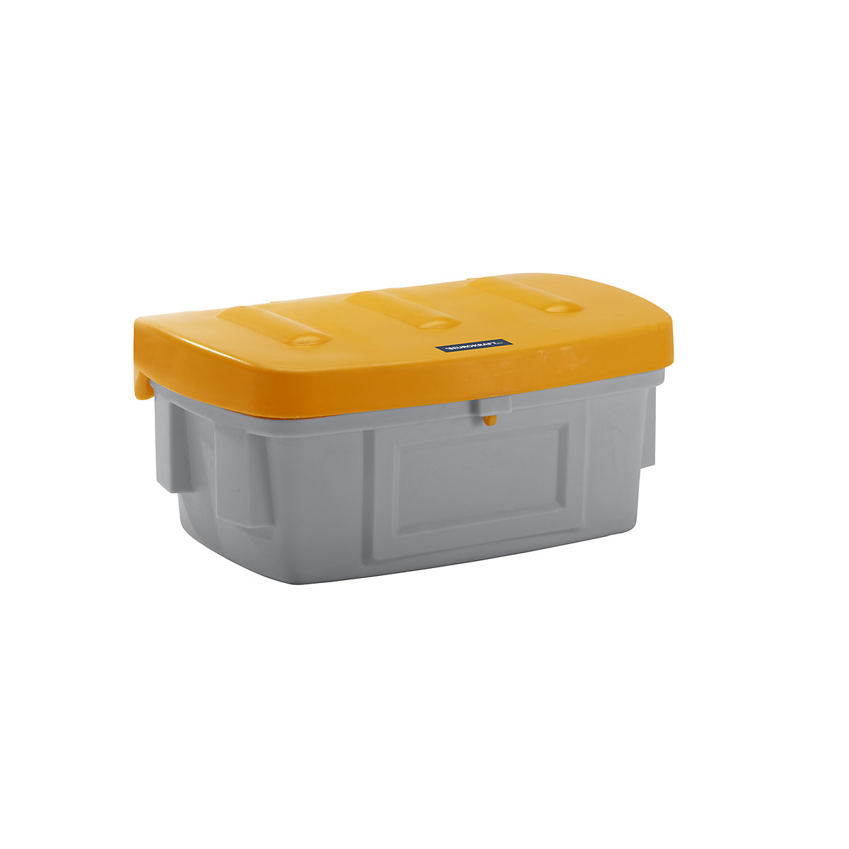 Universal / grit container – eurokraft pro, without dispenser opening, 100 l, orange lid-12